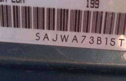 VIN prefix SAJWA73B15TG