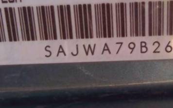 VIN prefix SAJWA79B26SH