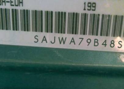 VIN prefix SAJWA79B48SH