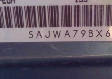 VIN prefix SAJWA79BX6SH