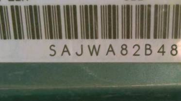 VIN prefix SAJWA82B48SH