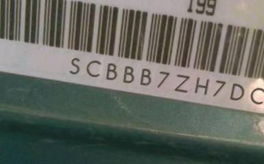 VIN prefix SCBBB7ZH7DC0