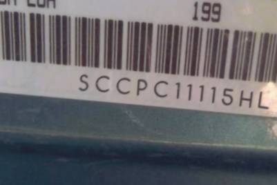 VIN prefix SCCPC11115HL