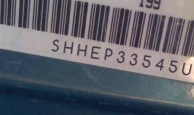 VIN prefix SHHEP33545U5