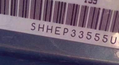 VIN prefix SHHEP33555U5