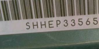 VIN prefix SHHEP33565U5