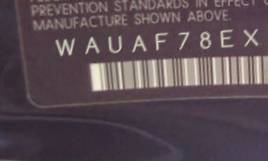 VIN prefix WAUAF78EX6A0
