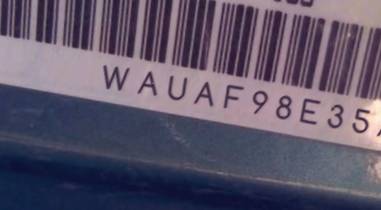 VIN prefix WAUAF98E35A5