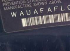 VIN prefix WAUAFAFL0EA0