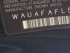 VIN prefix WAUAFAFL5BN0