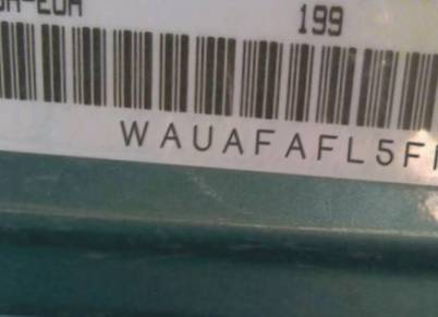 VIN prefix WAUAFAFL5FN0