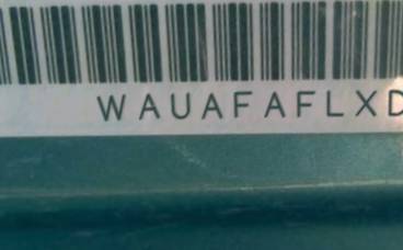 VIN prefix WAUAFAFLXDA0