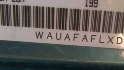 VIN prefix WAUAFAFLXDA1