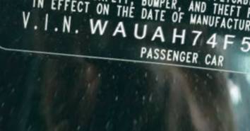 VIN prefix WAUAH74F58N0