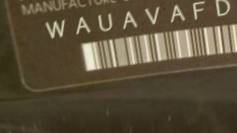 VIN prefix WAUAVAFD1BN0