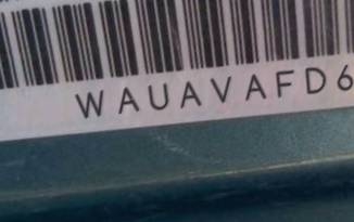 VIN prefix WAUAVAFD6CN0