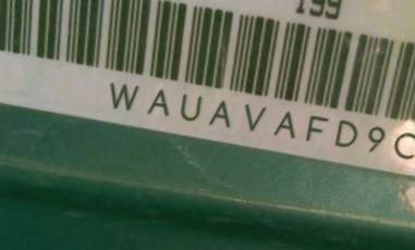 VIN prefix WAUAVAFD9CN0