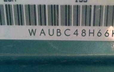 VIN prefix WAUBC48H66K0
