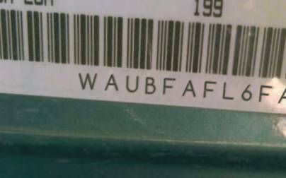 VIN prefix WAUBFAFL6FA0