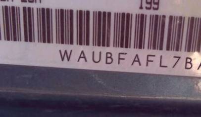 VIN prefix WAUBFAFL7BA0