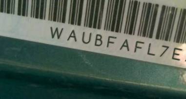 VIN prefix WAUBFAFL7EA1
