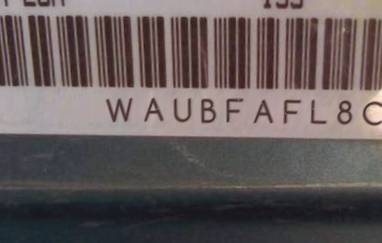 VIN prefix WAUBFAFL8CN0