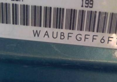 VIN prefix WAUBFGFF6F11