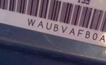 VIN prefix WAUBVAFB0AN0
