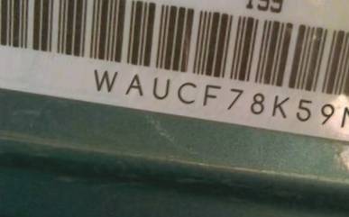VIN prefix WAUCF78K59N0