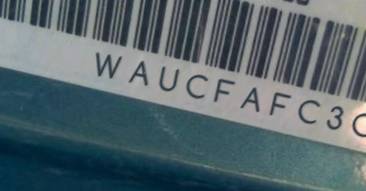 VIN prefix WAUCFAFC3CN1