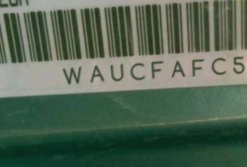 VIN prefix WAUCFAFC5CN0