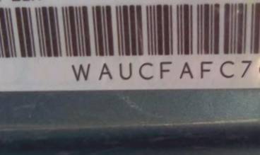 VIN prefix WAUCFAFC7CN0