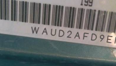 VIN prefix WAUD2AFD9EN0