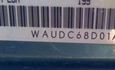 VIN prefix WAUDC68D01A1