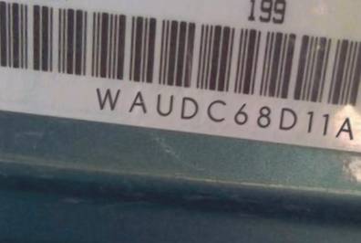 VIN prefix WAUDC68D11A1