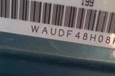VIN prefix WAUDF48H08K0