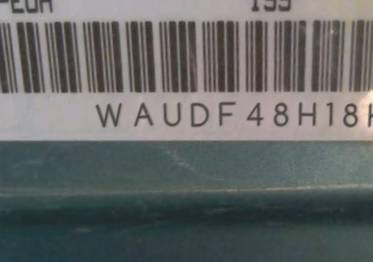 VIN prefix WAUDF48H18K0