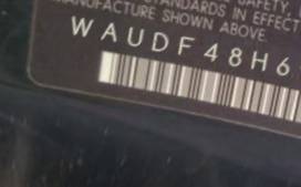 VIN prefix WAUDF48H69K0