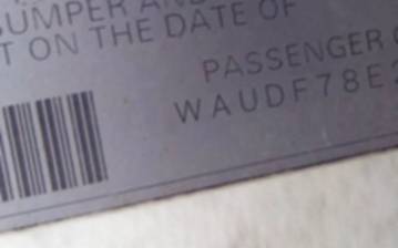 VIN prefix WAUDF78E25A5
