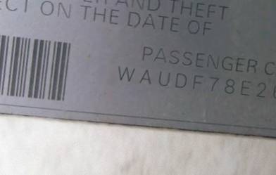 VIN prefix WAUDF78E26A2