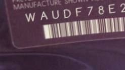 VIN prefix WAUDF78E28A0