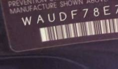 VIN prefix WAUDF78E77A2