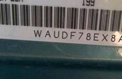 VIN prefix WAUDF78EX8A0