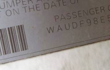 VIN prefix WAUDF98E55A5