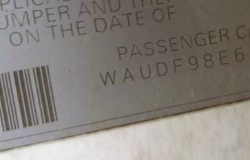 VIN prefix WAUDF98E65A5