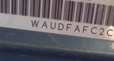 VIN prefix WAUDFAFC2CN1