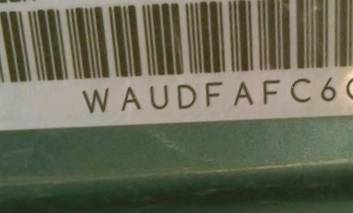 VIN prefix WAUDFAFC6CN1