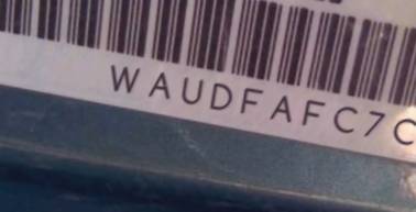 VIN prefix WAUDFAFC7CN0