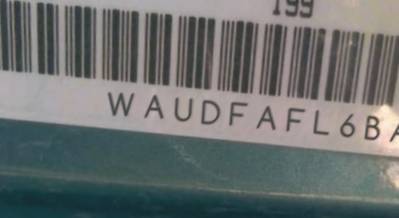 VIN prefix WAUDFAFL6BA0