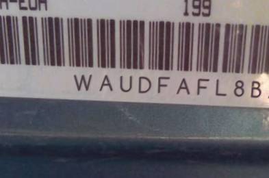 VIN prefix WAUDFAFL8BA0